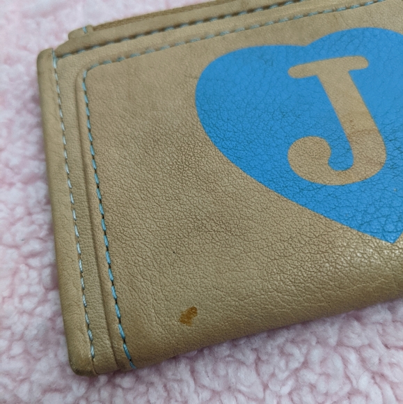 Vintage Juicy Couture Class Of Juicy 2007 Tan Brown Leather Wallet - Picture 5 of 9